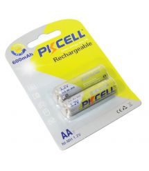 Аккумулятор PKCELL 1.2V AAA 600mAh NiMH Rechargeable Battery, 2 штуки в блистере цена за блистер, Q12
