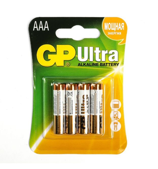 Батарейка GP Ultra 24AU-2UE4 щелочная AAA 4шт