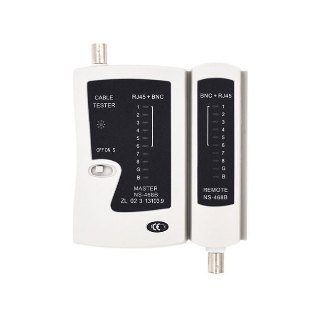 Тестер кабельный NS468BNC, RJ-45+BNC, батарейки в комплекте нет