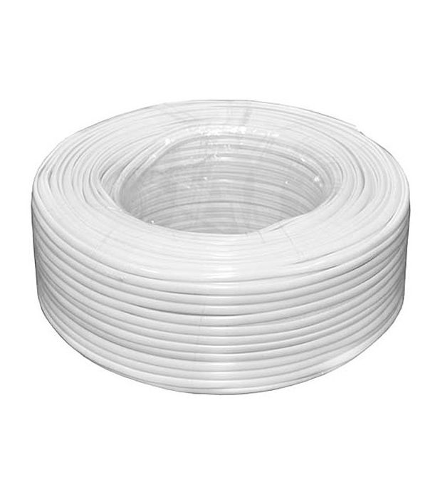 Кабель коаксиальный RITAR RG6U-48W, 1,02 мм.CCS, 48x0.12m CCA желтый экран, 75 Ом, FPE, оболочка 6,8мм белая PVC, бухта 100м Q6