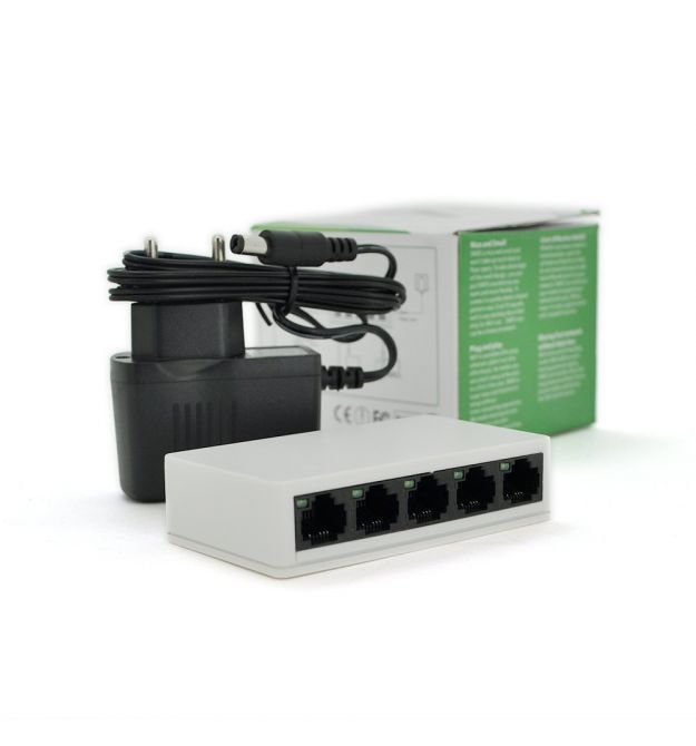 Коммутатор PIX-LINK LV-SW05 5 портов Ethernet 10 - 100 Мбит - сек, BOX Q100