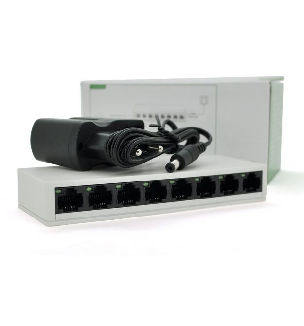 Коммутатор PIX-LINK LV-SW08 8 портов Ethernet 10 - 100 Мбит - сек, BOX Q100