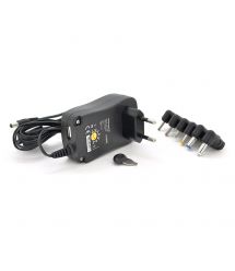 Універсальний БП Input 100V-240V 50-60Mhz, Output :3V-12V-2.1A 30W, 6 Г-подібних роз&aposємів 2.35*0.75 - 3.0*1.1 - 3.5*1.35 - 4