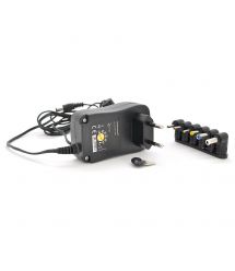 Універсальний БП Input 100V-240V 50-60Mhz, Output :3V-12V-1.5.A 18W, 6 Г-подібних роз'ємів 2.35*0.75 - 3.0*1.1 - 3.5*1.35 -