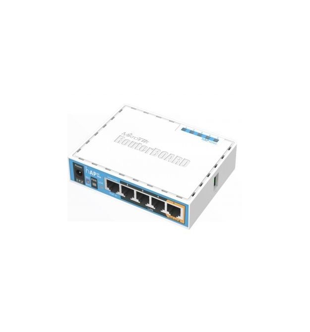Двухдиапазонная Wi-Fi точка доступа с 5-портами Ethernet, для домашнего использования hAP ac lite (RB952Ui-5ac2nD)