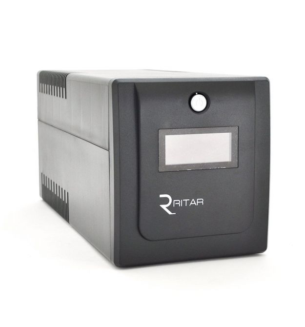 ИБП Ritar RTP1500 (900W) Proxima-D, LCD, AVR, 3st, 4xSCHUKO socket, 2x12V9Ah, plastik Case. Q2