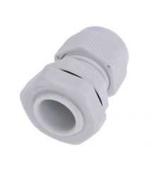 Кабельный спиральный водонепроницаемый разъем PG9, white