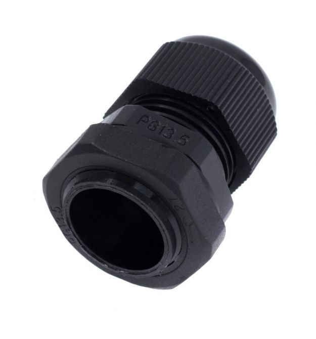 Кабельный спиральный водонепроницаемый разъем PG13,5, black