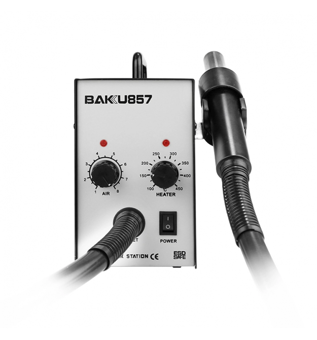 Термовоздушная ремонтная паяльная станция BAKKU BK-857, фен (305*232*175) 2,4 кг