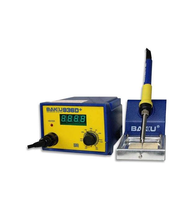 Паяльная станция BAKKU BK-936D+, цифровая индикация,паяльник с блоком регулировки, Box (263*215*118) 1,7 кг