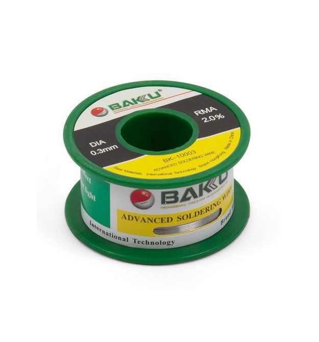 Припой BAKKU проволочный Solder wire BK10002 DIA 0,3mm (50g) 