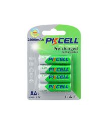 Аккумулятор PKCELL 1.2V AA 2000mAh NiMH Already Charged, 4 штуки в блистере цена за блистер, Q12