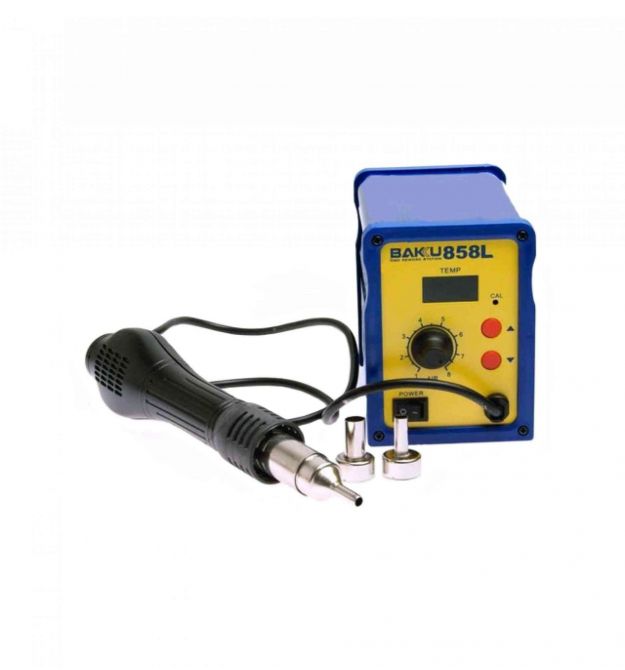 Термовоздушная ремонтная паяльная станция BAKKU BK 858L цифровая индикация, фен (262*160*140) 1,45 кг