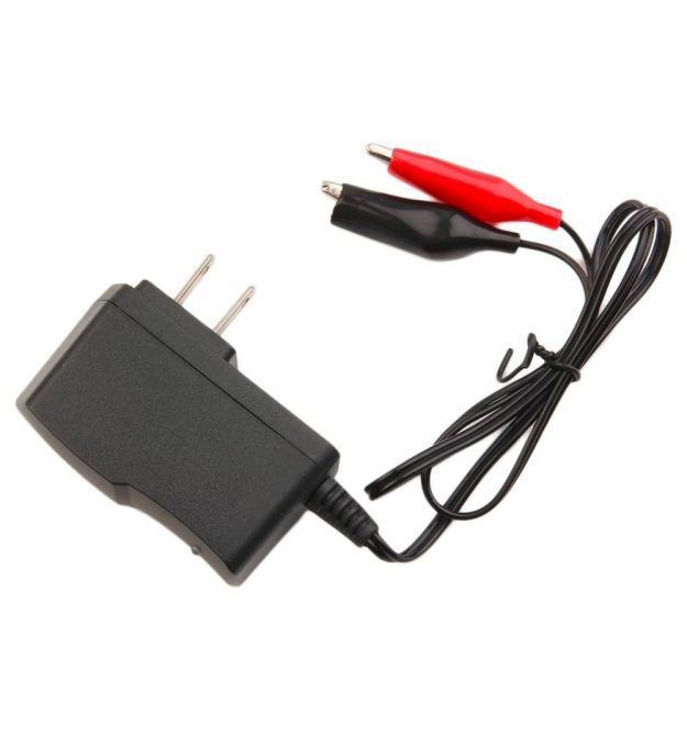 Автоматическое ЗУ для аккумулятора 6V, YS-0750100, 100-240V, Ток заряда 7.5V - 1A, крокодилы в комплекте