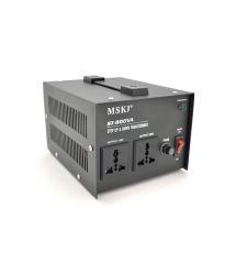 Преобразователь напряжения MSKJ ST-800VA( 500W) Трансформаторный Input 220 V - Output 110V, + 2 универсальных розеток