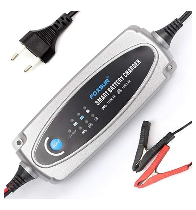 Автоматическое ЗУ 3 в 1 для аккумулятора 6V(2-20Ah) - 12V(24-100Ah) (MF,WET,AGM,GEL), FOXSUR FBC