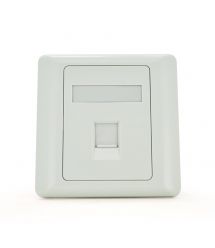 Рамка 86х86 под 1 модуль Keystone Jack RJ-45 кат.5E UTP, 1-port Q100