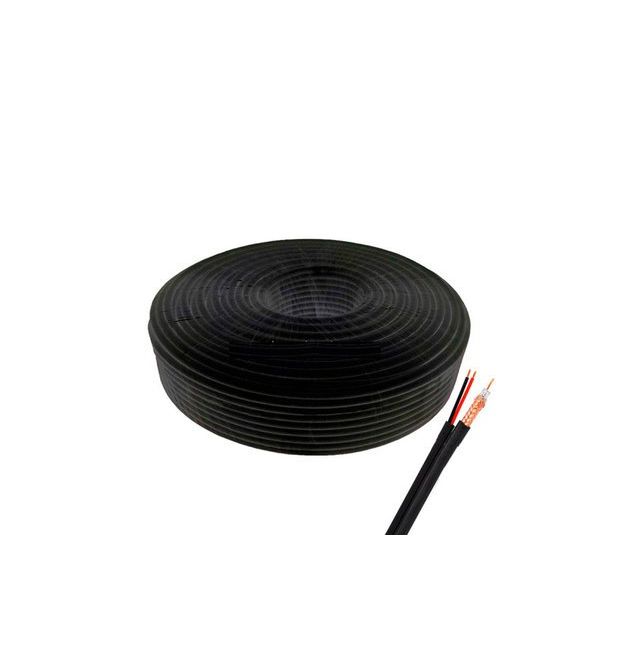 Кабель комбинированный RG590 CU PE+2*0,5 100m