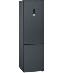 Холод. Siemens KG39NXX316 с нижн. мороз. кам. - 203x60x66/366 л/No-Frost/дисп./inv/А++/черн. нерж.