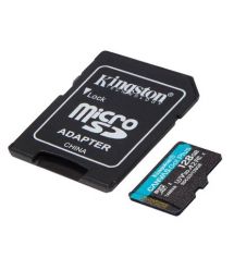Карта памяти Kingston 128GB microSDXC C10 UHS-I U3 A2 R170/W90MB/s + SD адаптер