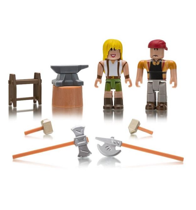 Игровая коллекционная фигурка Jazwares Roblox Game Packs Forger's Workshop W6, набор 2 шт.