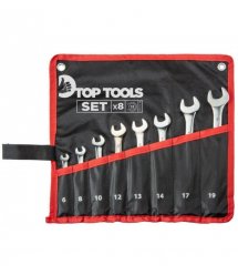 Набор ключей комбинированных Top Tools, 6-19 мм, набор 8 шт.