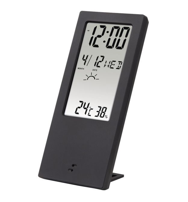 Термометр/гигрометр HAMA TH-140, с индикатором погоды, black