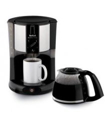 Капельная кофеварка Tefal SUBITO MUG CM290838, механика, 1000ВТ, 1,25л, черная/нержавеющая сталь