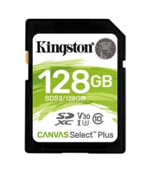 Карта памяти Kingston 128GB SDXC C10 UHS-I R100MB/s