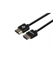 Кабель 2Е HDMI 2.0 (AM/AM),Slim, High Speed, Alumium, black, 2m