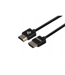 2E Кабель HDMI (M/M), 2м, 2.0, Slim High Speed Aluminum, чорний