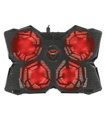 Подставка для ноутбука Trust GXT278 YOZU COOLING (17.3") RED LED BLACK