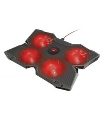 Подставка для ноутбука Trust GXT278 YOZU COOLING (17.3") RED LED BLACK