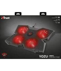 Подставка для ноутбука Trust GXT278 YOZU COOLING (17.3") RED LED BLACK