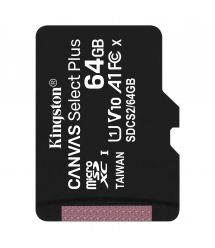 Карта памяти Kingston 64GB microSDXC C10 UHS-I R100MB/s