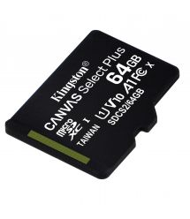 Карта памяти Kingston 64GB microSDXC C10 UHS-I R100MB/s