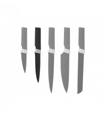 Кухонный нож Ardesto Black Mars, 22,8 см, черный, нерж. сталь, пластик