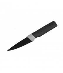 Кухонный нож для овощей Ardesto Black Mars, 19 см, черный, нерж. сталь, пластик