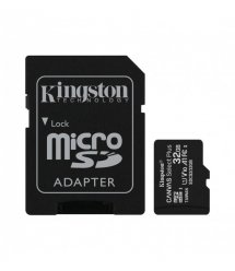 Карта памяти Kingston 32GB microSDHC C10 UHS-I R100MB/s + SD