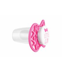 Пустышка симметрическая Nuvita NV7085 Air55 Cool 6m+ "LITTLE GIRL" ярко-розовая