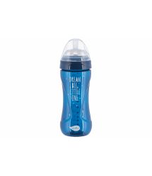 Детская Антиколиковая бутылочка Nuvita NV6052 Mimic Cool 330мл темно-синяя