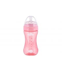 Детская Антиколиковая бутылочка Nuvita NV6032 Mimic Cool 250мл розовая
