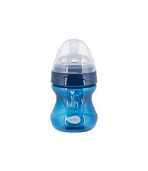Детская Антиколиковая бутылочка Nuvita NV6012 Mimic Cool 150мл темно-синяя