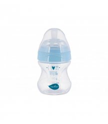 Детская Антиколиковая бутылочка Nuvita NV6011 Mimic Collection 150мл синяя
