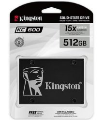 Твердотельный накопитель SSD 2.5" Kingston KC600 512GB SATA 3D TLC