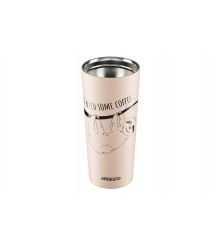 Термочашка Ardesto Coffee time Bradypus 450 мл,беж,нержавеющая сталь