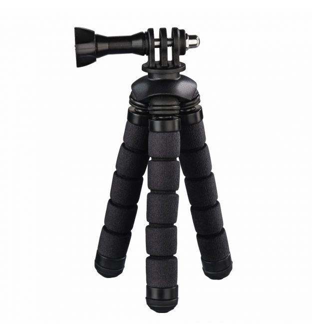 Мини-штатив НАМА "Flex" для смартфонов и GoPro, 14 см, цвет черный