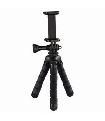 Мини-штатив НАМА "Flex" для смартфонов и GoPro, 14 см, цвет черный