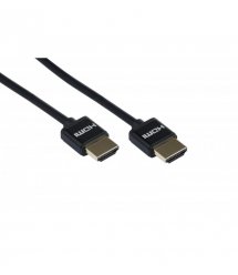 Кабель 2Е HDMI 2.0 (AM/AM), Slim, High Speed, Alumium, black, 3m