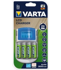 Зарядное устройство VARTA LCD CHARGER+4xAA 2500 mAh